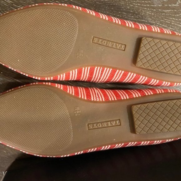 🎉HP🎉TALBOTS WOMAN POPPY RED FRANCESCA DRIVING MOCCASIN FLAT SHOES  7.5 - Picture 10 of 11